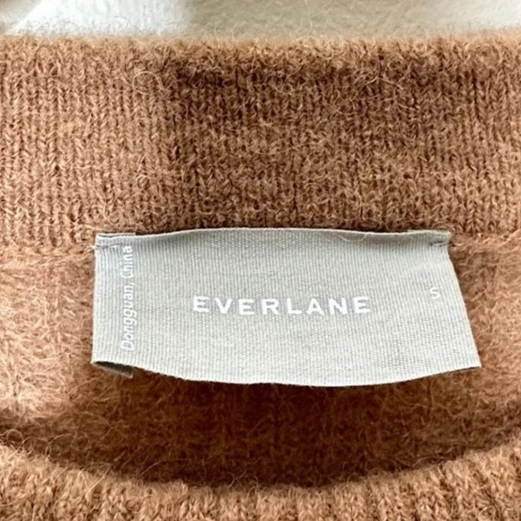 Everlane The Alpaca Crew Neck Sweater in "Tiger's Eye" - Picture 3 of 4